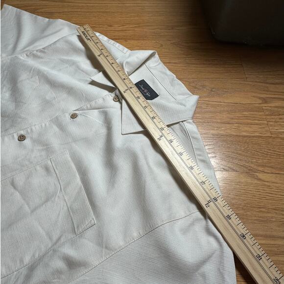 Mens Medium David Taylor Button Down Hawaiian Style - Picture 9 of 9